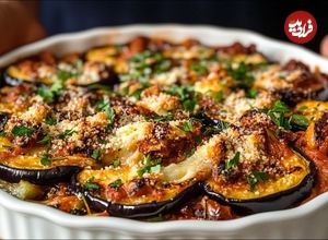 ببینید؛ طرز تهیه یک غذای جدید ایتالیایی با بادمجان و سوسیس 