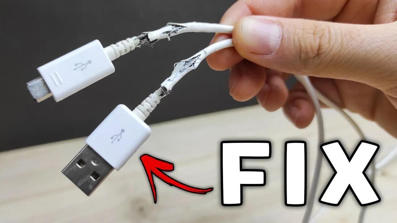 (ویدئو) نحوه تعمیر کردن آسان کابل USB شارژر موبایل در خانه