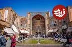 عکس| سفر به ایران قدیم؛ «بازار قیصریه اصفهان» در دوران رضاخان