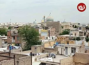 عکس| سفر زمان؛ منظرۀ «شاه‌عبدالعظیم» از داخل هواپیما؛ یک قرن قبل