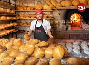 (ویدئو) فرآیند پخت انواع نان محلی در ترکیه