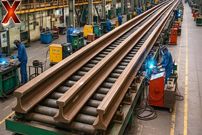 ببینید| ریل قطار چگونه ساخته می شود؟