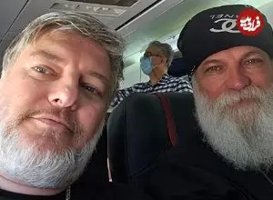 عکس| سفر در زمان؛ «گلی ثابتی و ادوارد» 6 سال بعد سریال گاندو در حرم امام رضا