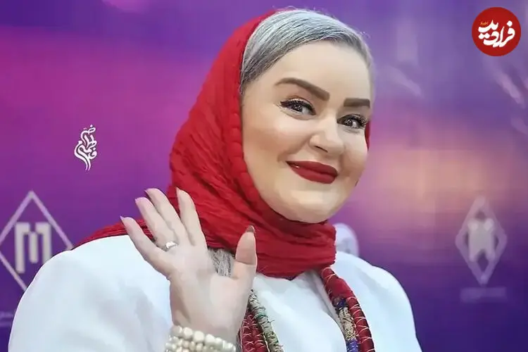 تصاویر| تیپ متفاوت نعیمه نظام‌دوست با کت و شلوار فانتزی