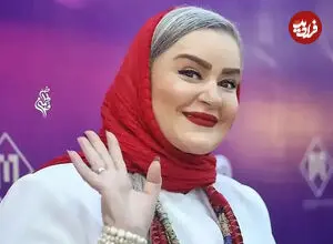 تصاویر| تیپ متفاوت نعیمه نظام‌دوست با کت و شلوار فانتزی