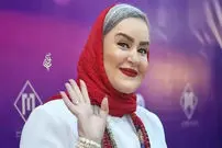 تصاویر| تیپ متفاوت نعیمه نظام‌دوست با کت و شلوار فانتزی