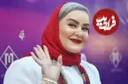 تصاویر| تیپ متفاوت نعیمه نظام‌دوست با کت و شلوار فانتزی