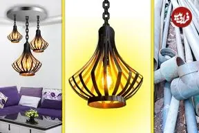 ببینید| آموزش ساخت یک لوستر زیبا با استفاده از لوله پلیکا به روش اندونزیایی ها