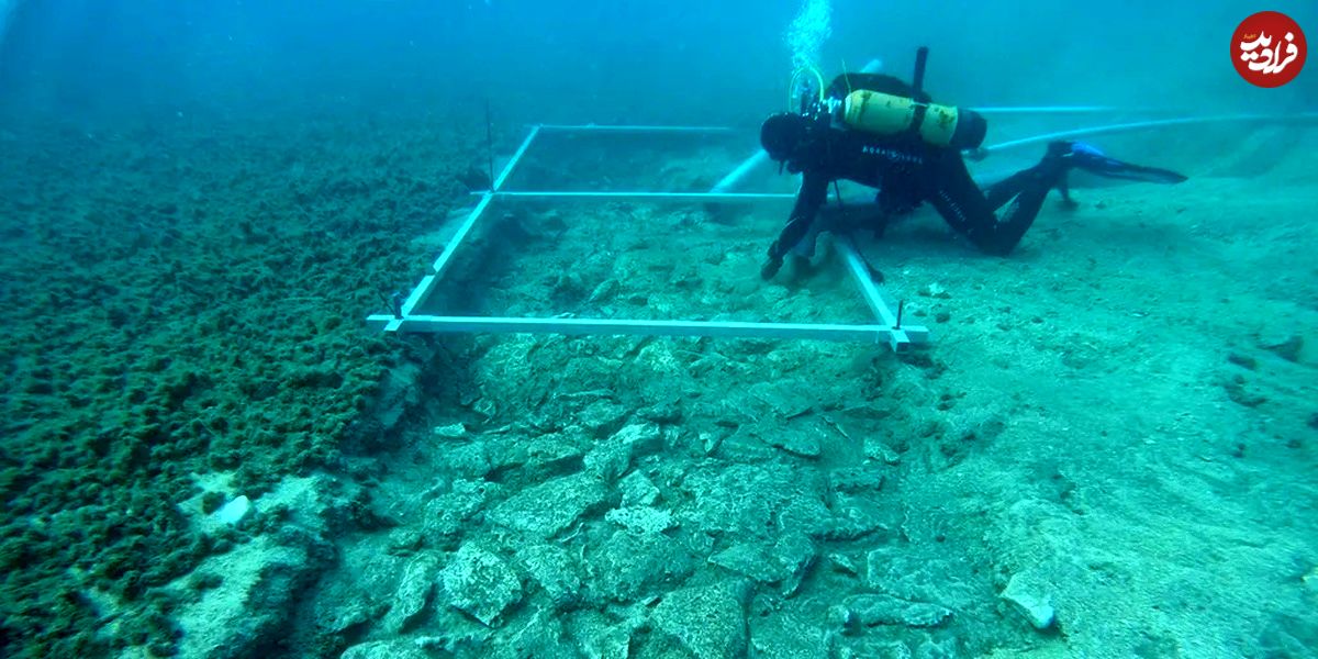 (ویدئو) کشف جاده ۷ هزار ساله در کف دریای مدیترانه