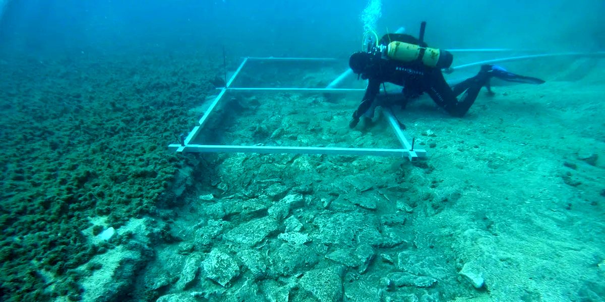 (ویدئو) کشف جاده ۷ هزار ساله در کف دریای مدیترانه