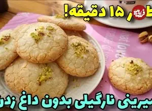 ببینید| طرز تهیه شیرینی نارگیلی بدون فر در 15دقیقه