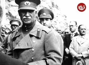 عکس| سفر در زمان؛ «رضاخان» در حال افتتاح تونل کندوان؛ سال 1317