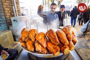 (ویدئو) غذای خیابانی در ایران؛ پخت کباب، کوفته و باسلق در تبریز 