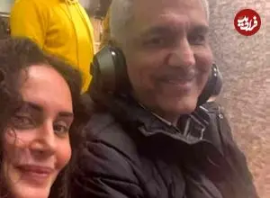 عکس| سفر زمان؛ عیادت «مهران مدیری» از «الناز شاکردوست» در بیمارستان؛ سال 96