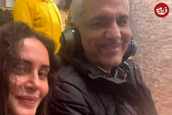 عکس| سفر زمان؛ عیادت «مهران مدیری» از «الناز شاکردوست» در بیمارستان؛ سال 96