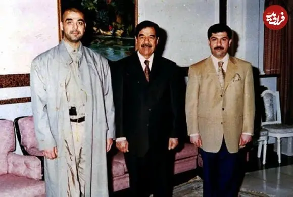 عکس| سفر در زمان؛ «صدام و همسرش» در مراسم عروسی پسرشان «عدی»؛ سال 1373
