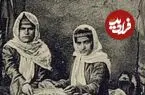 عکس| سفر زمان؛ زنان و دختران در کردستان در حال تهیه کتیرا؛ 140 سال قبل