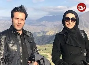 عکس| سفر زمان؛ «مجید واشقانی» و «شبنم قلیخانی» در اتاق گریم سریال «آنام»