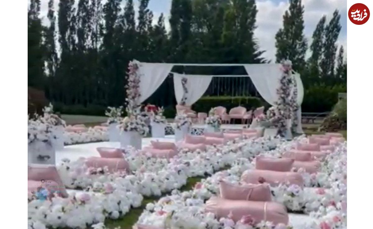 (ویدیو) تم عجیب یک مراسم ازدواج در شیراز سوژه شد