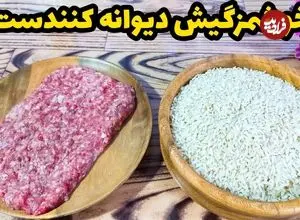 ببینید| طرز تهیه یک غذای ساده و سریع با برنج و گوشت چرخ کرده