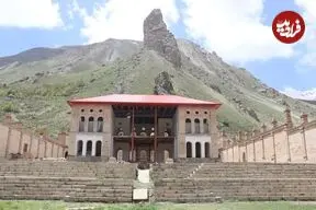 عکس| سفر زمان؛ تصویری از «حوضخانه» زیبای عمارت شهرستانک در دوران قاجار