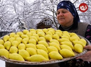 (ویدئو) غذای روستایی در آذربایجان؛ پخت کبه ترکی با سیب‌زمینی و گوشت