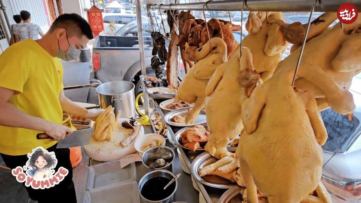 ببینید؛ غذای خیابانی در مالزی؛ مرغ کبابی و آب پز در کوالالامپور