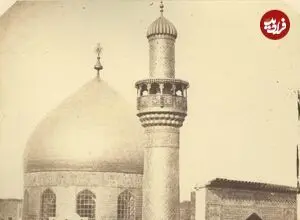 عکس| سفر در زمان؛ تصویری کمتر دیده شده از حرم حضرت علی (ع) در دوره قاجار