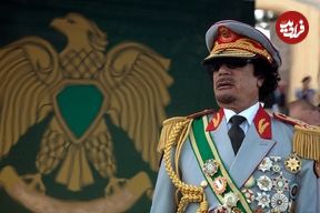 عکس| سفر در زمان؛ تیپ و چهره متفاوت «معمر قذافی» در سفر سودان؛ سال 1347