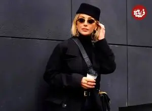 تصاویر؛ استایل تمام‌مشکی مینا مختاری در یک استریت‌استایل شیک شهری 