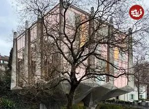 تصاویر| گل لاله؛ یکی از خاص ترین ساختمان های ژنو با معماری وارونه! 