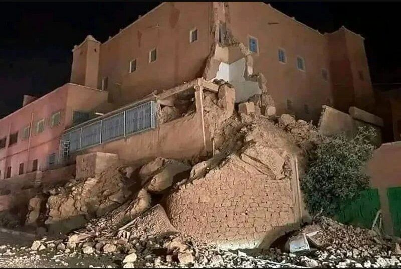 ( ویدیو) وحشت و هراس مردم از زلزله سهمگین مراکش