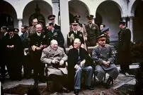 ببینید| سفر به تاریخ؛ ویدئویی رنگی شده از چرچیل، استالین و روزولت در تهران؛ سال 1322