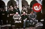 ببینید| سفر به تاریخ؛ ویدئویی رنگی شده از چرچیل، استالین و روزولت در تهران؛ سال 1322