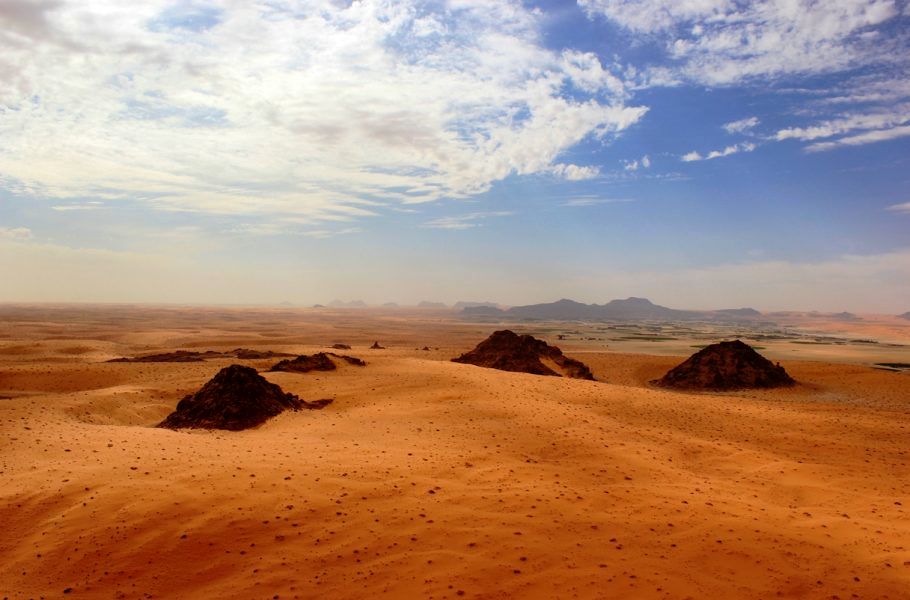 تغییرات اقلیمی در دوران باستان، موجب مهاجرت انسان‌های اولیه به بیابان عربستان شده است