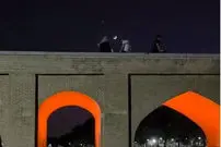 ببینید| همنشینی ماه و زهره و عطارد بر فراز پل مارنان