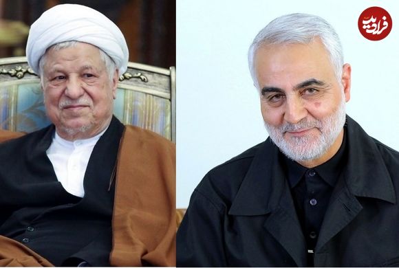 عکس؛ سفر به تاریخ؛ چهرۀ خندان «هاشمی رفسنجانی» و «سردار سلیمانی» در چادر عشایر در کرمان؛ سال 1375