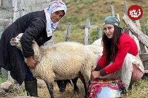 ببینید؛ غذای روستایی در ایران؛ کباب کردن مرغ طعم دار با شیر و ادویه های محلی