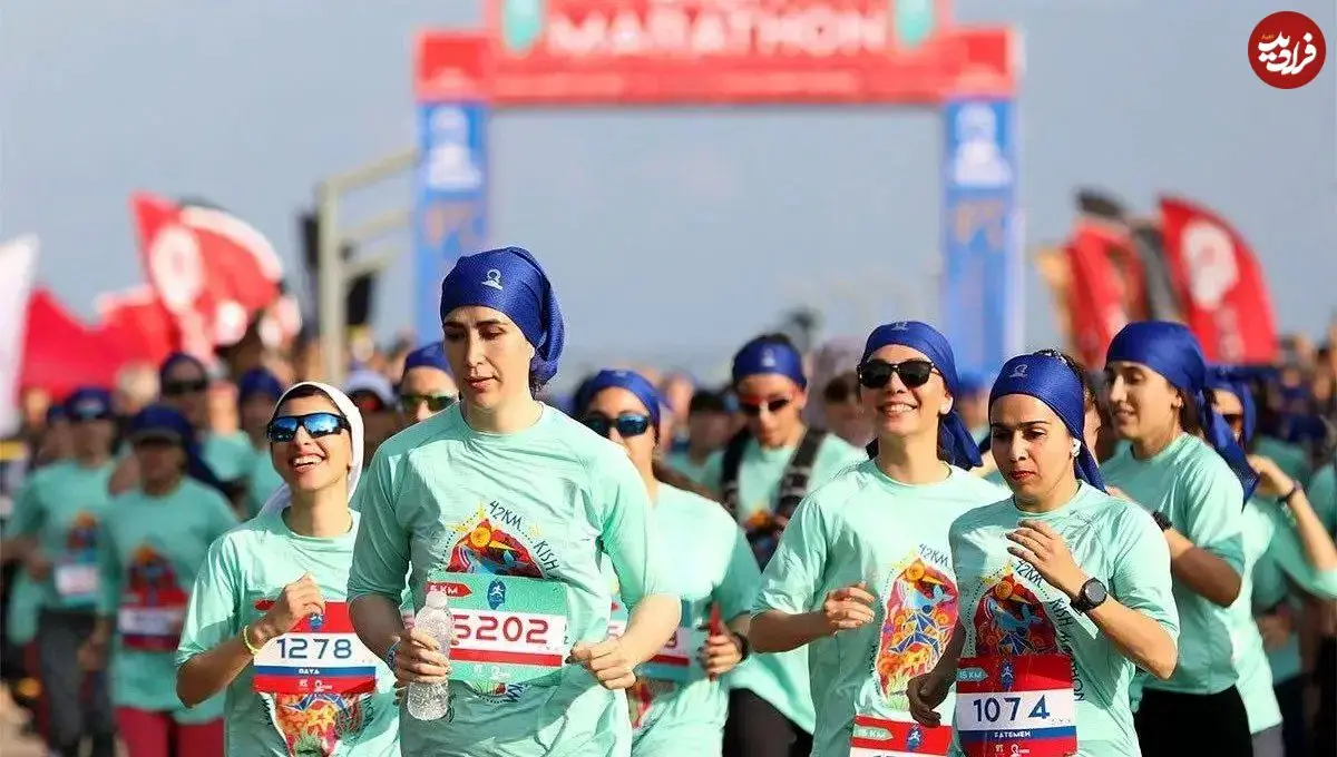 تصاویر؛ ماراتن کیش در دولت مرحوم رئیسی در سال ۱۴۰۲