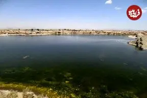 تصاویر| گَواب خوسف؛ دریاچه‌ای زمرّدین در حصار تاریخ و سکوت کویر ایران