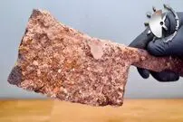 ببینید؛ مراحل جالب احیاء یک ساطور زنگ زده و قدیمی