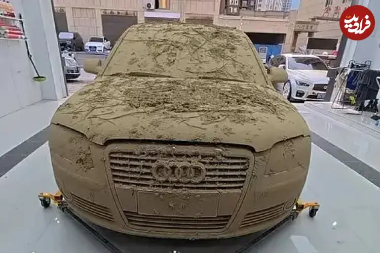 ببینید| جان دوباره یک آئودی گل‌آلود