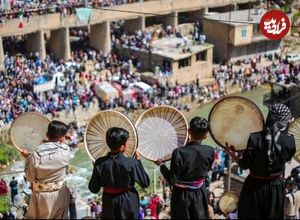 تصاویر دیدنی از جشن بزرگ هزار دف در کردستان