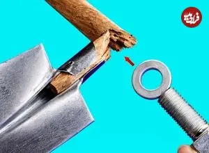 ببینید| یک ایده خلاقانه ای برای تعمیر دسته شکسته بیل