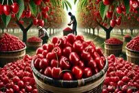 (ویدئو) چگونه آمریکایی ها هزاران تن گیلاس را برداشت و بسته بندی می کنند؟