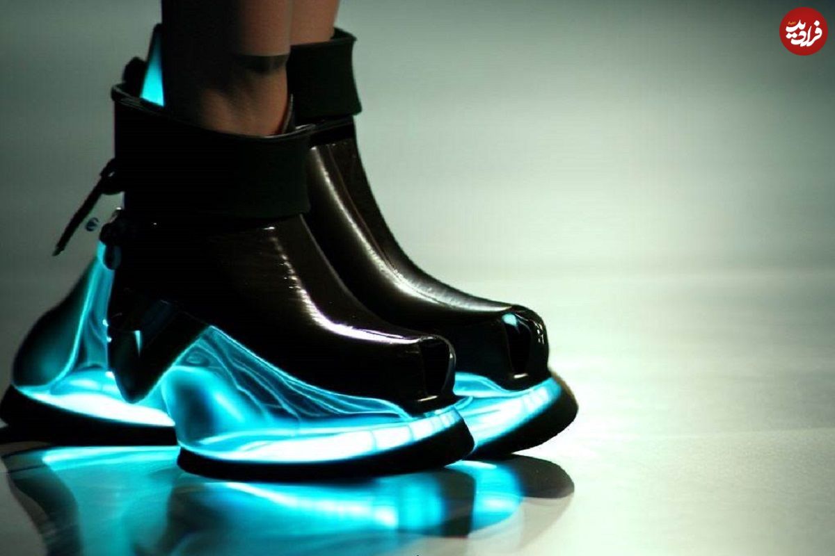(تصاویر) شکل وشمایل کفش های زنانه در سال 2050 میلادی از نگاه هوش مصنوعی