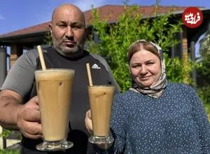 ببینید| غذای روستایی در روسیه؛ تهیه کافه گلاسه و سالاد بادمجان در روستا