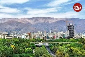 عکس| سفر به ایران قدیم؛ منظرۀ تهران برفی، دروازه دولت و کوه‌های شمال شهر در زمان ناصرالدین شاه