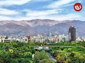 عکس| سفر به ایران قدیم؛ منظرۀ تهران برفی، دروازه دولت و کوه‌های شمال شهر در زمان ناصرالدین شاه