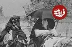 عکس| سفر زمان؛ الاغ‌سواری در یکی از جاده‌های اطراف تهران در دوران قاجار